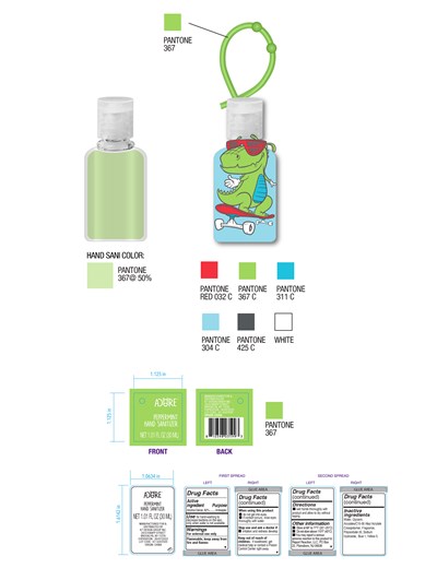 Label (Acore Peppermint(boys) Hand Sanitizer Label)